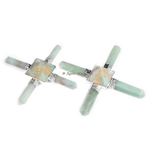 Feng Shui décoration de la maison améthyste ange avec Shiva Lingam sculpté cristal générateur d'énergie Agate pierre précieuse amour Style gravure - Product Image 5