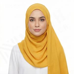 ผ้าคลุมศีรษะคุณภาพสูง ผ้าฮิญาบยืดหยุ่น ผ้าฝ้ายเรียบ ผ้าพันคอแฟชั่นสำหรับผู้หญิง ผ้าฮิญาบมัสลินเนื้อผ้าฝ้ายผสมใยไผ่ ผู้จำหน่ายผ้าฮิญาบเนื้อนุ่ม - Product Image 4