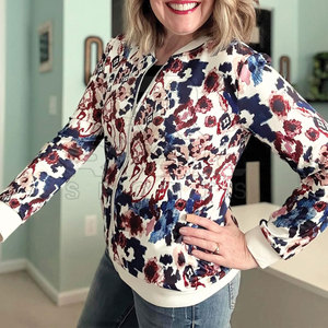 Best Price Creative Fashion Women Printing Varsity <b>Jackets</b> Durable Casual Garment For Everyday Comfort And Style In Wholesale - Product Image 5