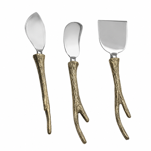 Juego de Cuchillos para Queso de Acero Inoxidable con Mango en Espiral Estilo Antiguo, Accesorios para Tabla de Charcutería para Comedores de Lujo en Hogares y Hoteles - Product Image 6
