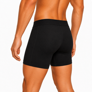 Calzoncillos bóxer de spandex para hombre con estampado por transferencia térmica, transpirables, de tiro medio, de tejido de punto, marca personalizada - Product Image 4