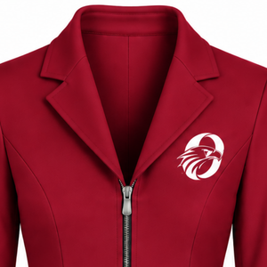 Burgundy Equestrian <b>Jacket</b> for <b>Women</b> Slim Fit Riding Blazer Stylish Horse Riding Competition Coat Customized Wholesale Fashion - Product Image 3