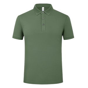 Chemises en polyester tricoté respirantes à manches courtes unies pour hommes, personnalisables en gros, avec poche, décontractées, 220 grammes, nouvelle arrivée - Product Image 5