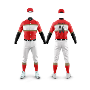 Half Sleeves Best Selling Baseball Uniform Newest Style Custom Polyester Made Baseball Jersey Uniform OEM Serviced Design - Product Image 1