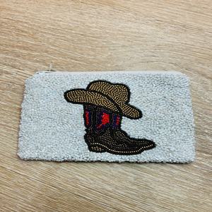 Sac à main personnalisé en forme rectangulaire, en coton, à thème sportif, avec des perles de verre Yall Seed, fait à la main, pour les fêtes - Product Image 6