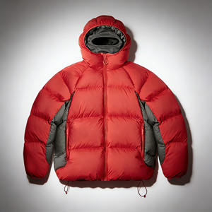 Blouson matelassé à capuche pour homme, manteau d'hiver épais avec cagoule intégrée, fermeture éclair intégrale, isolé pour l'extérieur - Product Image 1