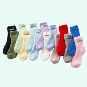 Calcetines Cálidos y Afelpados para Invierno, Venta al Por Mayor, Calcetines Suaves de Alta Calidad con Calentadores de Piernas de Felpa, Logotipo Personalizado ODM - Product Image 1