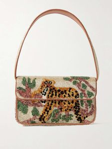 Pochette de soirée faite à la main en forme d'enveloppe à volants perlés - Product Image 4