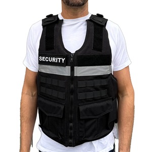 Security Latest Design Logo Custom Color Security High Visibility Reflective Vest Front Zipper Safety Vests Hi Viz Tactical Vest - Product Image 1