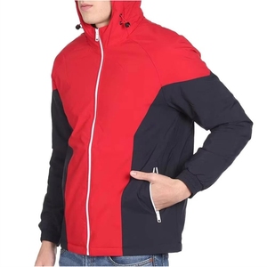 Men's Red Navy Eco-Friendly Waterproof Windproof Casual <b>Winter</b> <b>Quilted</b> Jacket Zipper Closure Regular Fit High Street - Product Image 5