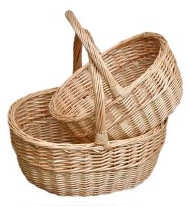 Cesta de Almacenamiento de Mimbre de Primera Calidad, Diseño Exclusivo y Elegante, Regalo de Boda, de Proveedor Indio a Precio Competitivo - Product Image 1