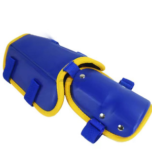 Protège-tibias et protège-pieds de baseball de style le plus récent en cuir PU avec mousse haute densité, sangles réglables, protection professionnelle renforcée - Product Image 3