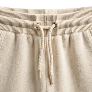 <b>Men</b> Beige Jogger Sweatpants Elastic Waist Drawstring Cuffed Ankle Soft Casual <b>Lounge</b> Pants Custom Color Size Logo OEM Supplier - Product Image 6