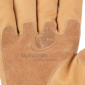 High Quality Men's Real Solid Sheepskin Leather Anti-Slip Heat Resistant Durable Customizable Canadian Rigger <b>Gloves</b> - Product Image 6