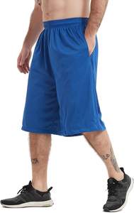 Shorts de sport pour hommes, longs, pour le basketball et l'entraînement, coupe ample, au-dessus du genou, avec poches - Product Image 6