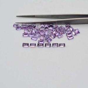 3x5mm Améthyste naturelle du Brésil à facettes en forme d'octogone calibrée Bijoux en pierres précieuses en vrac Fournisseur de pierre d'améthyste violette en gros - Product Image 2
