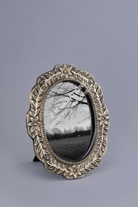 Sang trọng bạc màu độ nét cao kính Khung ảnh kim loại khung ảnh hiển thị Tabletop Wall Mount nhựa trang trí nhà - Product Image 6