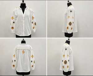 Blusa de bordado de calidad de exportación con diseño elegante y cómodo para mujer, ideal para eventos y uso diario, disponible para venta en línea. - Product Image 5