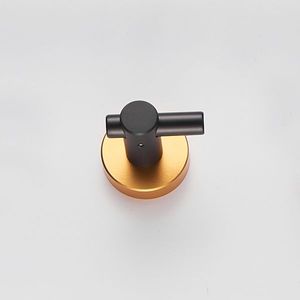 Gancio a parete con Base in oro nero confezione da 2; Per l'ingresso armadio per scarpe armadio bagno camera da letto mobili portabottiglie - Product Image 4