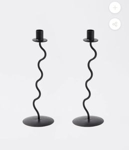 Traditional design <b>Black</b> Round <b>Candlestick</b> <b>Holder</b> for Home Decoration - Product Image 5