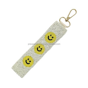 Embroidered Mom Seed Beads Keychain Wristlet Bracelet Eco-Friendly Durable Lightweight Gift Mother's Day Birthday Bag Charm Love - Product Image 5