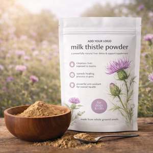 Polvo de Apoyo Hepático de Cardo Mariano Orgánico Personalizado para Perros - Suplemento Natural para el Cuidado de la Salud de las Mascotas con Absorción Rápida - Product Image 2