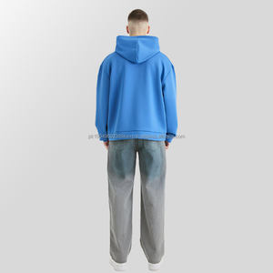 Sudadera con capucha de felpa con estampado digital y bordado personalizado para hombre - Product Image 1