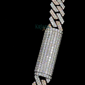 Women's & Men's Moissanite <b>Statement</b> <b>Necklace</b> Round Brilliant Cut 18K Gold Plated S925 Silver Luxury Jewelry - Product Image 4