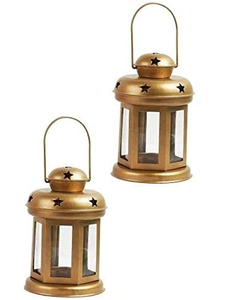 Antique Collection Hanging <b>Lantern</b> Lamps Tealight Holder Iron <b>Lantern</b> for Living Room Home Decoration <b>Set</b> of 2 - Product Image 4