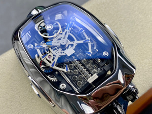 Precision Manufacturing of Luxurious Silver Tourbillon Automatic <b>Mechanical</b> Men's <b>Watch</b> for Leisure Travel and Commuting - Product Image 3