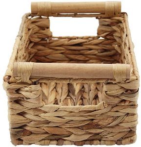 Top Product Water Hyacinth Home Storage Organizer <b>Picnic</b> <b>Basket</b> Customize Size Room Furniture Decor - Product Image 3