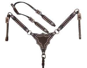 Harnais et collier de poitrine en cuir véritable style gladiateur western, durables, légers, multifonctionnels, prêts à être expédiés. - Product Image 1