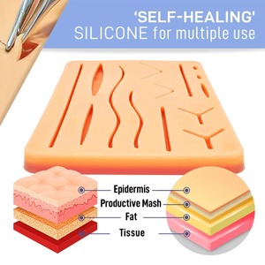 Kit d'entraînement complet en acier inoxydable pour la pratique manuelle de la suture, personnalisable, le plus vendu, pour étudiants en médecine, avec coussinet cutané durable, certifié CE - Product Image 2