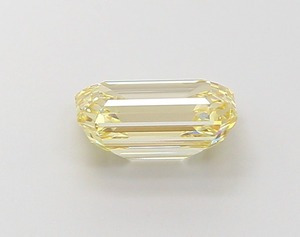 Diamant de laboratoire CVD de 1,27 ct, taille émeraude, jaune clair fantaisie, VVS2, finition EX, diamant créé en laboratoire, vente directe usine - Product Image 2