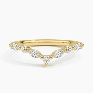 Bague Couronne en Argent Sterling 925 Plaqué Or avec Moissanite, Alliance Éternité de Luxe pour Mariage, Fiançailles et Anniversaire pour Femme - Product Image 5