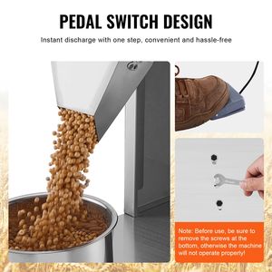 Dosatrice Automatica per Particelle 0.022 2.2 Lbs/10 1000g con Tramoggia di Pesatura in Acciaio Inossidabile e Pedale per Confezionamento Lattine - Product Image 5
