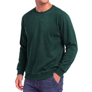 Thermal Waffle Men <b>Sweatshirt</b> <b>Fleece</b> <b>Lined</b> Warm Crewneck Cold Weather Performance Athletic Pullover Winter Outerwear - Product Image 3