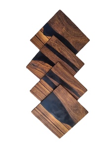 Posavasos de resina epoxi artesanal, juego de posavasos de placa en T, diseño personalizable, perfecto para el hogar, la Mesa de oficina, la elegancia y los regalos de Ramadán - Product Image 6