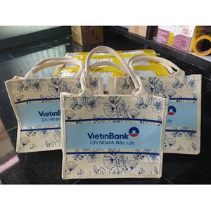 Premium Manufacturer 35 x 27 x 13 cm Open Closure Handled <b>Plain</b> Vietnam High Quality New OEM & ODM PU Leather Faux Jute Bag Bulk - Product Image 4