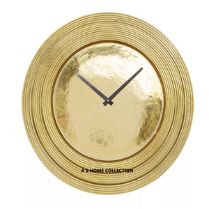 Horloge murale de style européen en acier inoxydable, métal brillant poli, forme arrondie, finition argentée, usage domestique - Product Image 6