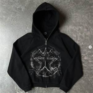 Sudadera con Capucha Estampada DTF para Hombre – Diseño Personalizado Oversize de Algodón Grueso con Bolsillo Canguro - Product Image 2