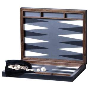 Jeu de Backgammon de Luxe Personnalisé avec Logo, Étui de Voyage, Jeu de Société Stratégique Éducatif Premium pour le Divertissement Familial - Product Image 3