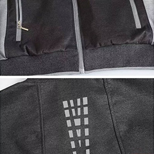 Nouvel ensemble de survêtement décontracté brodé pour homme, collection automne 2026, 100 % coton molletonné respirant, idéal pour le sport - Product Image 4