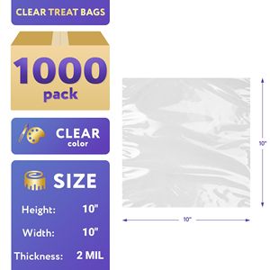 Confezione 1000 10X10 pollici trasparente Poly mailer 2 Mil piccolo articolo di spedizione borse aperte Top impermeabili trasparenti da imballaggio - Product Image 2