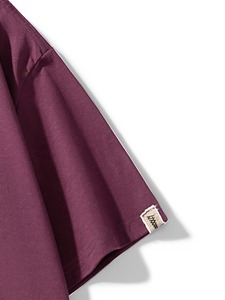 T-shirt à manches courtes surdimensionné de couleur unie pour homme, décontracté, col rond, 100% coton jersey, coupe régulière, longueur normale - Product Image 2