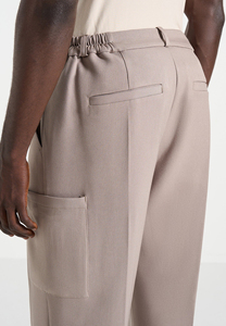 Pantalones de Algodón de Pierna Ancha para Hombre, Cintura Alta con Bolsillos, Tela Oxford Informal, Transpirable, Estilo Otoñal - Product Image 5