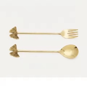 Juego de Cubiertos para Ensalada de Metal Pulido a Mano de Alta Calidad, Diseño Wabi Sabi, Resistente al Óxido, para Catering - Product Image 3