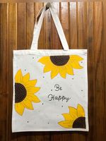 Sac fourre-tout en toile de coton personnalisé avec logo imprimé, nouveau style, pour femme, grand format, mignon, avec poignée, vente en gros