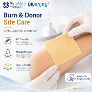 Apósito estéril BLUENJOY con <span class=keywords><strong>miel</strong></span> <span class=keywords><strong>de</strong></span> <span class=keywords><strong>Manuka</strong></span> pura <span class=keywords><strong>de</strong></span> grado médico <span class=keywords><strong>para</strong></span> la curación avanzada <span class=keywords><strong>de</strong></span> <span class=keywords><strong>heridas</strong></span>, quemaduras y sitios <span class=keywords><strong>de</strong></span> donación. - Product Image 2