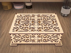 Modern Wooden Bakhoor <b>Burner</b> Sleek Polished Wood Design <b>for</b> Home and Office Decor Natural Finished and Arabic Design Details - Product Image 5
